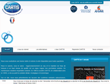 Tablet Screenshot of eau-cartis.com